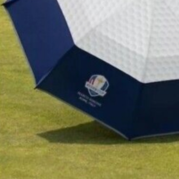 NEW Rare Weatherman Marco Simone Rome Italy Ryder Cup Golf Collapsible Umbrella - Picture 3 of 12
